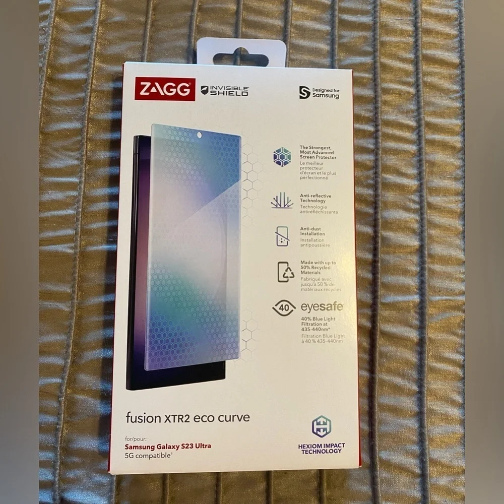 NEW - ZAGG Invisible Shield Fusion Curve XTR2 Eco for Samsung Galaxy S23 Ultra